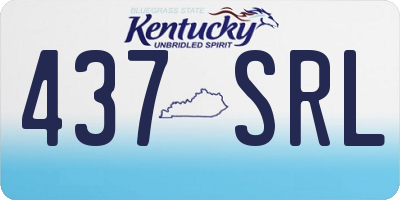 KY license plate 437SRL