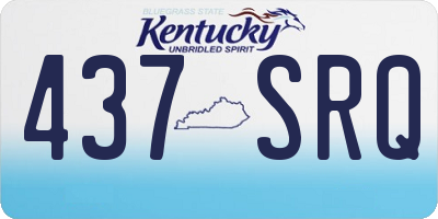 KY license plate 437SRQ