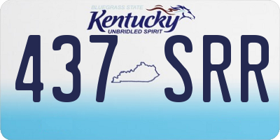 KY license plate 437SRR