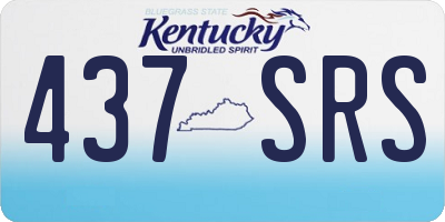 KY license plate 437SRS