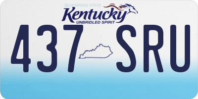 KY license plate 437SRU