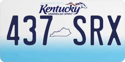 KY license plate 437SRX