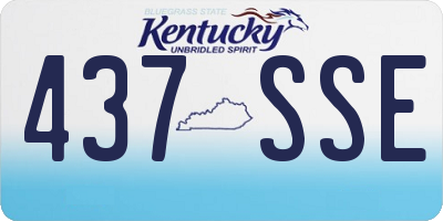 KY license plate 437SSE