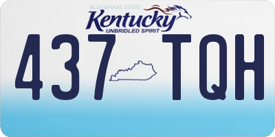 KY license plate 437TQH