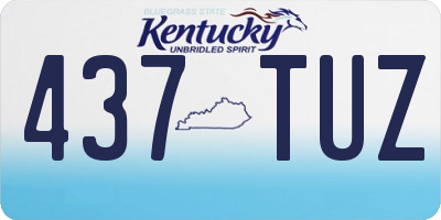 KY license plate 437TUZ