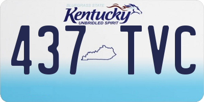 KY license plate 437TVC