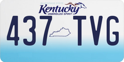 KY license plate 437TVG