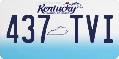 KY license plate 437TVI