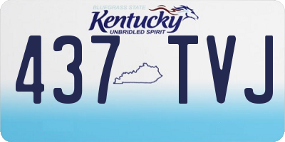 KY license plate 437TVJ