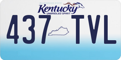 KY license plate 437TVL
