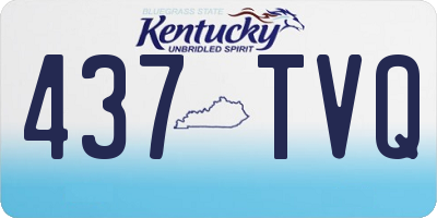 KY license plate 437TVQ
