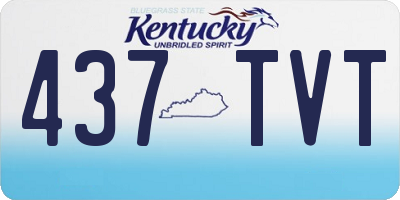 KY license plate 437TVT