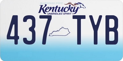 KY license plate 437TYB