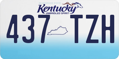 KY license plate 437TZH