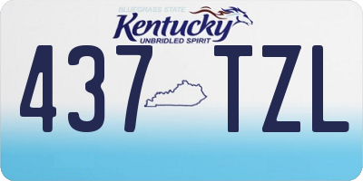 KY license plate 437TZL