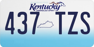 KY license plate 437TZS