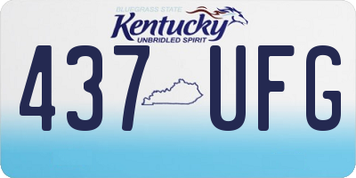 KY license plate 437UFG