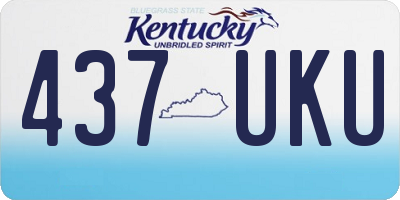 KY license plate 437UKU