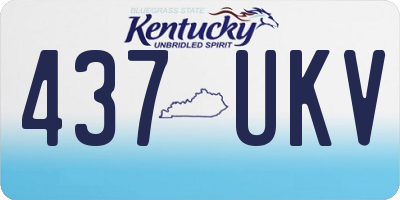 KY license plate 437UKV