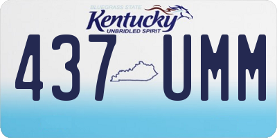 KY license plate 437UMM
