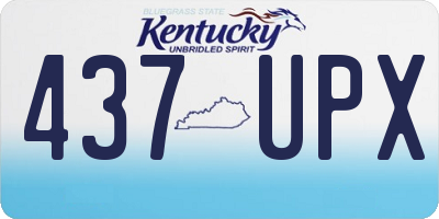 KY license plate 437UPX