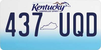 KY license plate 437UQD
