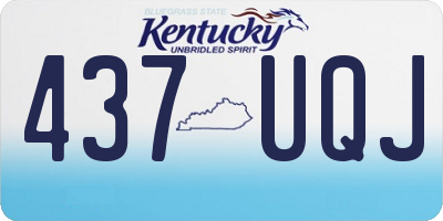 KY license plate 437UQJ