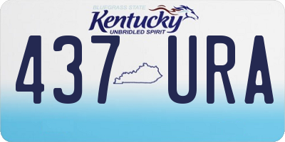 KY license plate 437URA