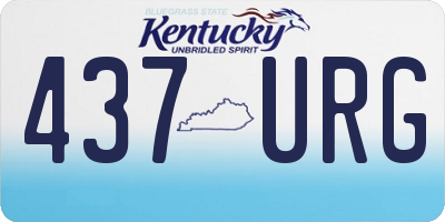 KY license plate 437URG