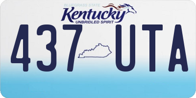 KY license plate 437UTA
