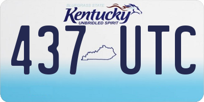KY license plate 437UTC