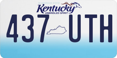 KY license plate 437UTH