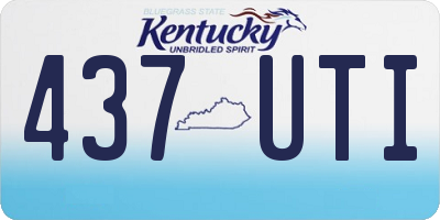 KY license plate 437UTI