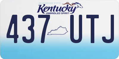 KY license plate 437UTJ