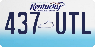 KY license plate 437UTL