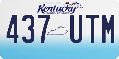 KY license plate 437UTM