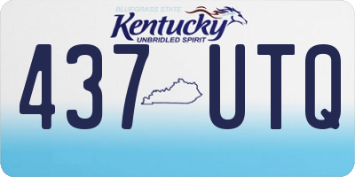 KY license plate 437UTQ