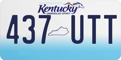 KY license plate 437UTT