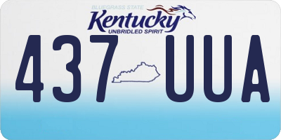 KY license plate 437UUA
