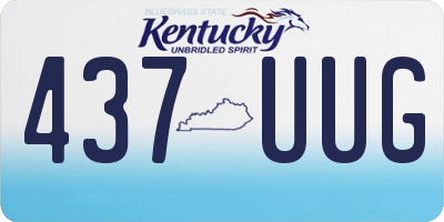 KY license plate 437UUG