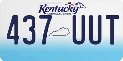 KY license plate 437UUT