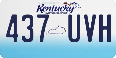 KY license plate 437UVH