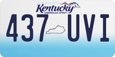 KY license plate 437UVI
