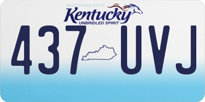 KY license plate 437UVJ