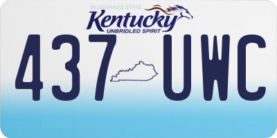 KY license plate 437UWC