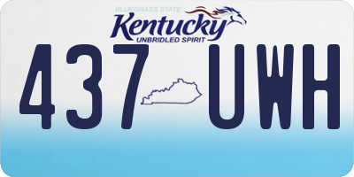 KY license plate 437UWH