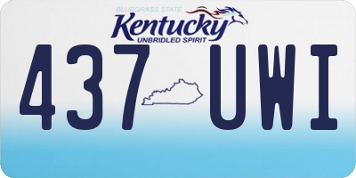 KY license plate 437UWI