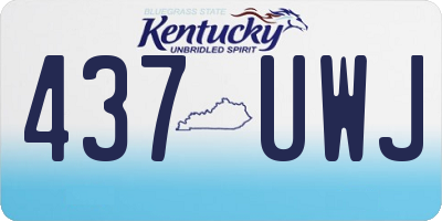 KY license plate 437UWJ