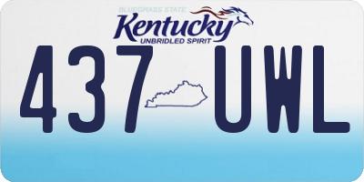 KY license plate 437UWL