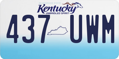 KY license plate 437UWM